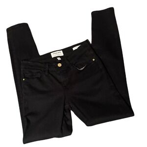Frame black skinny jeans 25